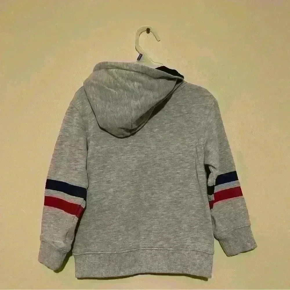 H&M Kids hooded top light gray Brkln Size 2-4y - Picture 4 of 10